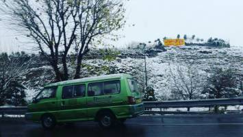 گزارش تصویری  اتاق خبر  از بارش برف در تهران